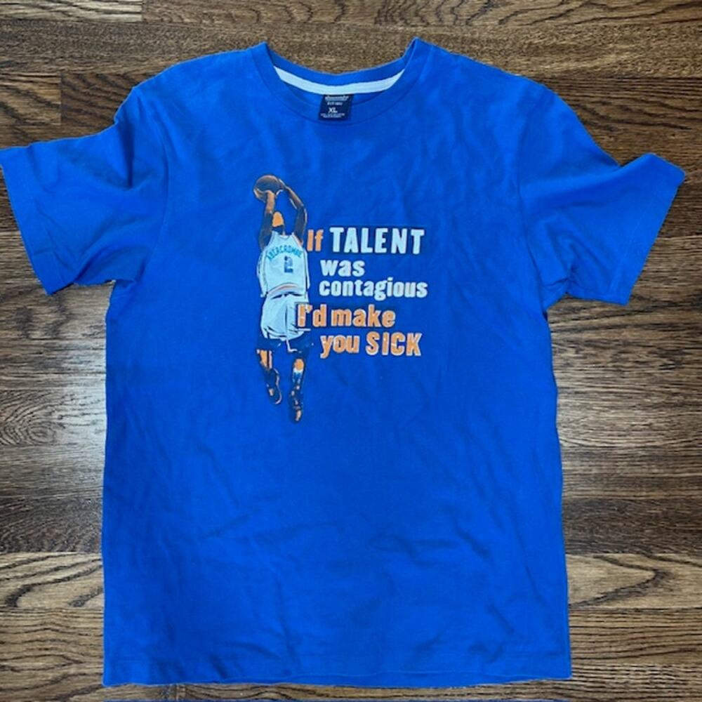 VTG Abercrombie and Fitch T-Shirt Youth XL Single Stitch Basketball GraphicPrint